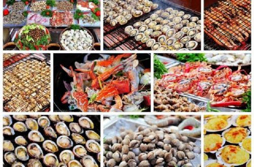Chợ hải sản ăn liền trên biển đặc biệt ở Sầm Sơn